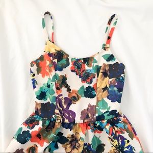 Abstract Painted Floral Dress (Super Comfy)